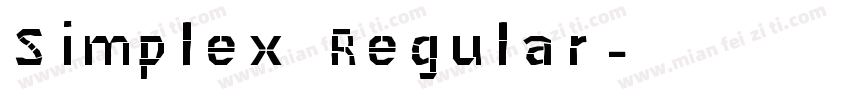 Simplex Regular字体转换